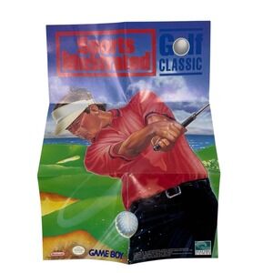 Vintage Game Boy Poster Game Insert Print Ad for Sports Illustrated Golf Classic